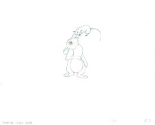 Watership Down 1978 Production Animation Cel Drawing with LJE COA 021-008