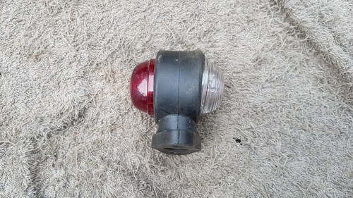 x1 Rubber Outline Side Marker Light Trailer Red White 12V Truck Lorry Bus Tipper