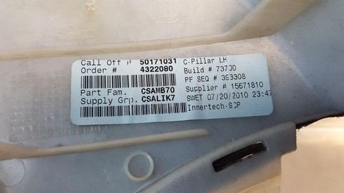 BMW E70 X5 2007-2013 LATO PASSEGGERO SINISTRO C PANNELLO ASSETTO PILASTRO 7129755 - Foto 8 di 12