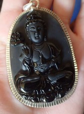 Lord Buddha in Sterling Silver Pendant