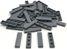 Lego 50 New Dark Bluish Gray Tiles 1 x 4 Flat Smooth Pieces Parts