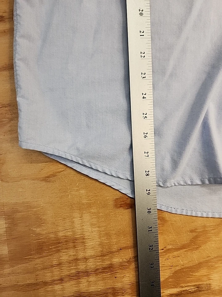 Peterbilt Logo Blue Long Sleeve Button Down Shirt Mens 2XL - Image 4 of 4