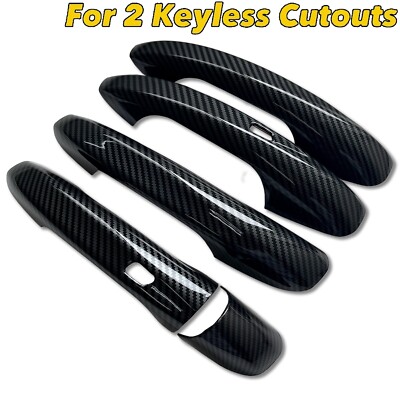 Carbon Fiber Print Door 2 Keyless Cut Handle Cover Fits 20-25 X247 GLB200 GLB250