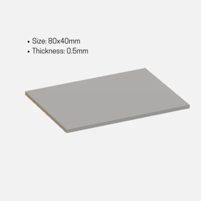 AMAWI TECHNOLOGIES FUSION ULTRA | SOFT 12.8W/mk Wärmeleitpad | 80x40x0,5 mm | Thermal pad