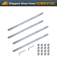 POWERTEC Track Saw Guide Rail Connector Set for Festool, Makita, DeWalt, Triton