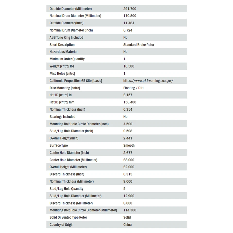 Rotor de freno de disco trasero estándar StopTech C-Tek para Nissan Altima, Renault Safrane Foto 2 de 4