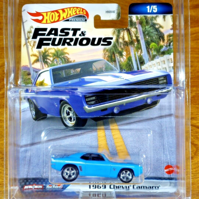 Hot Wheels Premium Fast & Furious 1969 Chevy Camaro Real Riders