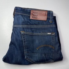 G-Star RAW Tapered Denim Jeans Mens Size 30 Waist Blue Casual Style Fashion Fit