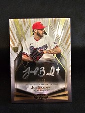 2022 Topps Tier One Break Out Silver Ink /10 Joe Barlow #BOA-JBW Rookie Auto RC