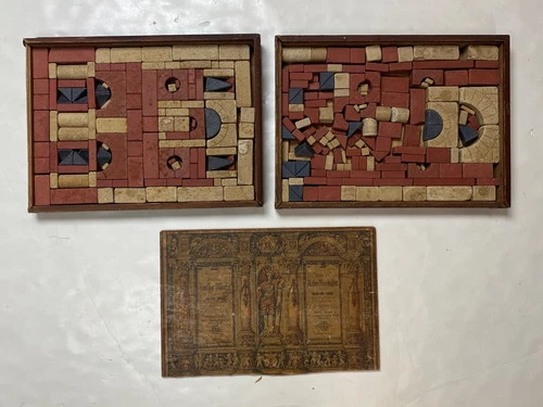Antique Richter's Anchor Blocks Building Stones Anker Baukasten 1880 Germany