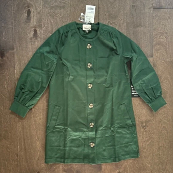 Tuckernuck 女式深绿色布莱克连衣裙,XS 码 — 第 3/4 张图片