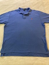 Polo Ralph Lauren Shirt Mens XL Short Sleeve Collared Blue Pony Preppy