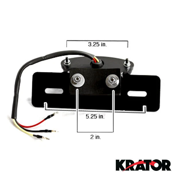 Señales de giro de luz trasera de placa para Suzuki DR RMZ RM 100 125 200 250 350 651 Foto 2 de 4