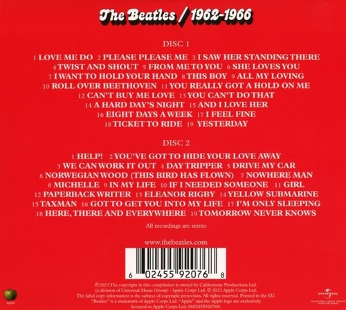 THE BEATLES - THE BEATLES 1962 - 1966 (RED ALBUM 2CD) 2 CD NEU - Bild 2 von 2