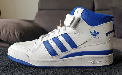 adidas forum mid / weiss blau / Sneaker / 46 / neuwertig 