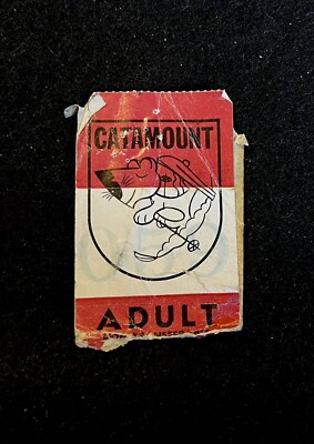 CATAMOUNT Vintage Late 1970 s Ski Lift Ticket NEW YORK Resort Travel Souvenir