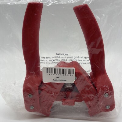 Red Plastic Bottle Capper New in Bag