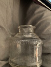 Vintage Waterman's Ink 2oz Glass Bottle Made in the USA 2.25" Tall