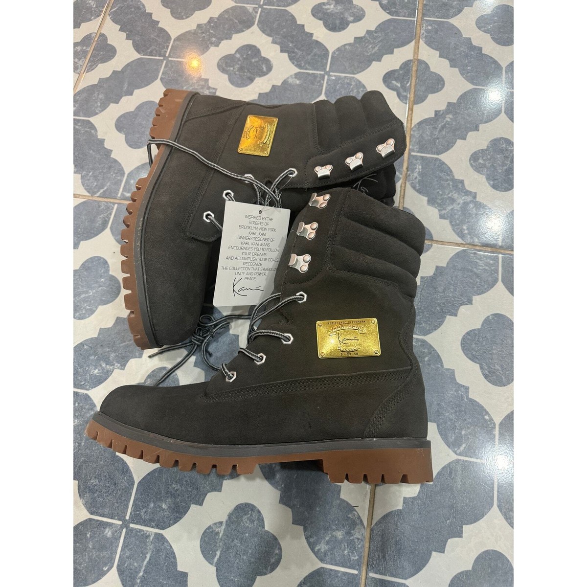 *Very Rare* Karl Kani Retro High Top Boots (waterproof sprayed) Very Rare* Karl Kani Retro High Top Boots (waterproof  main image 2