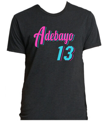 TRIBLEND Bam Adebayo Miami Heat Vice City T-Shirt