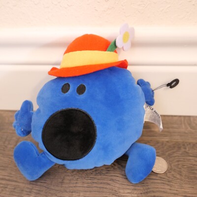 Sanrio Mr Men Little Miss Bossy Blue Plush 2023 Stuffed 7'' EUC CLEAN
