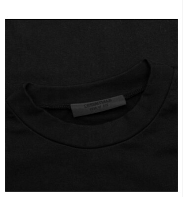 【Fear of God】 Essentials Crewneck T-Shirt Jet Black ★人気 FEAR OF GOD ESSENTIALS HEAVY JERSEY CREWNECK T-SHIRT - JET