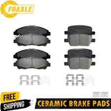 For 2017 - 2020 Cadillac Xt5 Xt6 Front Rear Ceramic Disc Brake Pads w/hardware