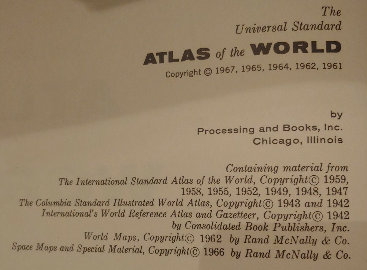 Universal Standard Atlas Of The World The Tribune Chronicle