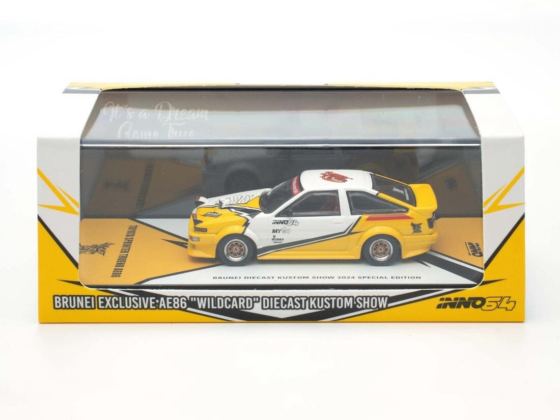 INNO64 1/64 Brunei Exclusive Toyota Sprinter AE86 WILDCARD Diecast