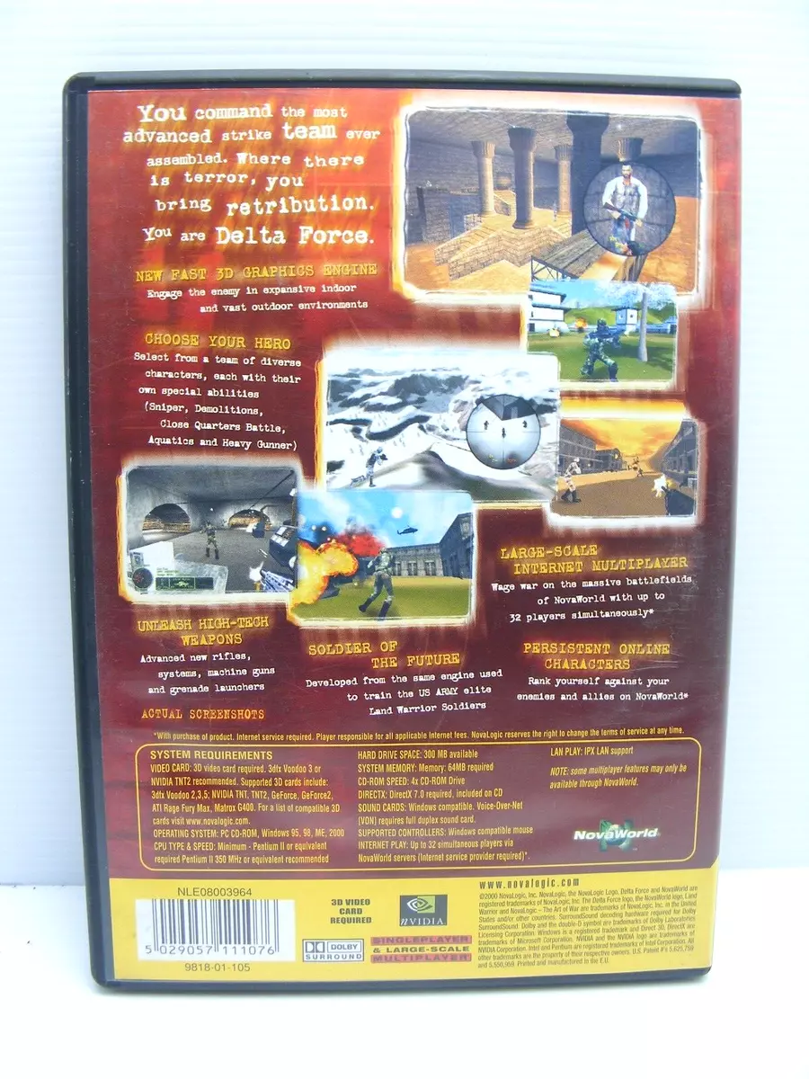 Delta Force Land Warrior PC Game Windows XP Vista 7 8 10