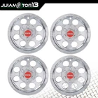 4Pcs Golf Cart 10" Wheel Cover Hub Caps Silver Fit For EZGO Club Car and Yamaha