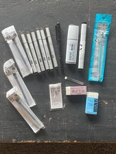 COPIC Lot: 6 Multiliners, Markers, erasers and accessories! (15 Total Pieces)