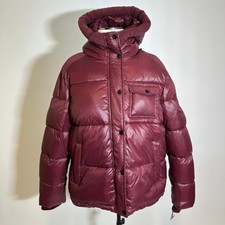 Nwt Koolaburra By Ugg Corduroy Midweight Puffer Jacket Wine Womens Size Large L