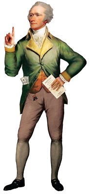 Alexander Hamilton Die Cut Greeting Card and Stickers