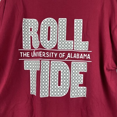UA University Of Alabama Shirt Mens XL Red Roll Tide Football NCAA RTR Bama Tee