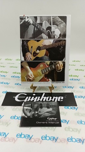Epiphone Guitars Poster 23x16 +Bumper Sticker + Manual NEW case candy - Picture 2 of 8