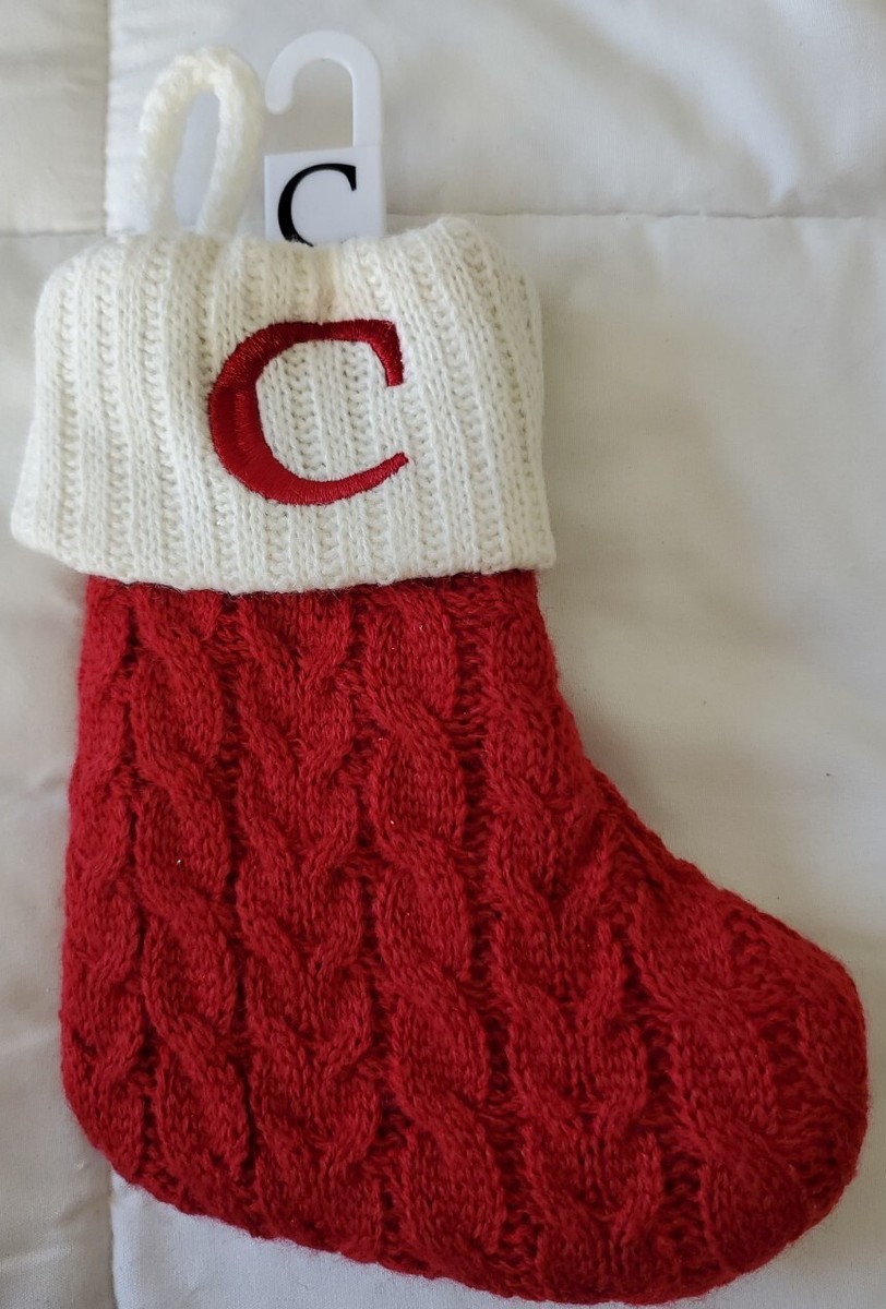 St nicholas square mini monogram christmas stocking Clearance