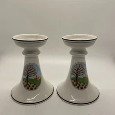 Villeroy & Boch Naif Candle Sticks Laplau Tree Rolling Hills Village