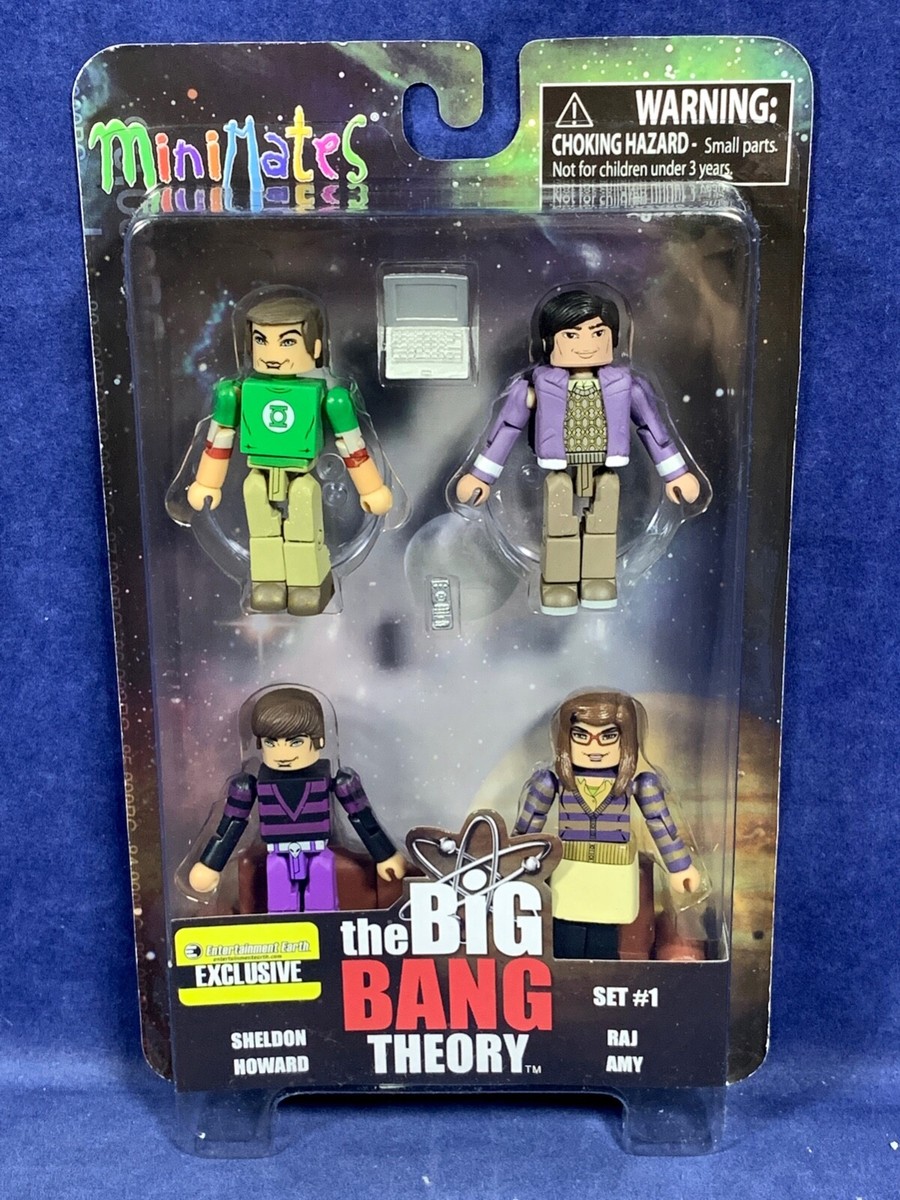 THE BIG BANG THEORY MINIMATES Sheldon RAJ Howard AMY Posable