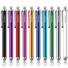 10 Pack Stylus Pens for Touch Screens, Mesh Fiber Tip Stylus Pens for ipad