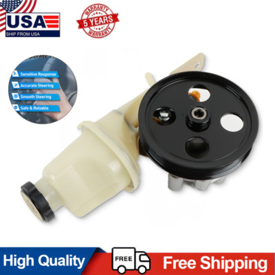 Power Steering Pump W/ Pulley & Reservoir For Dodge Durango Dakota 4.7L 21-4045R
