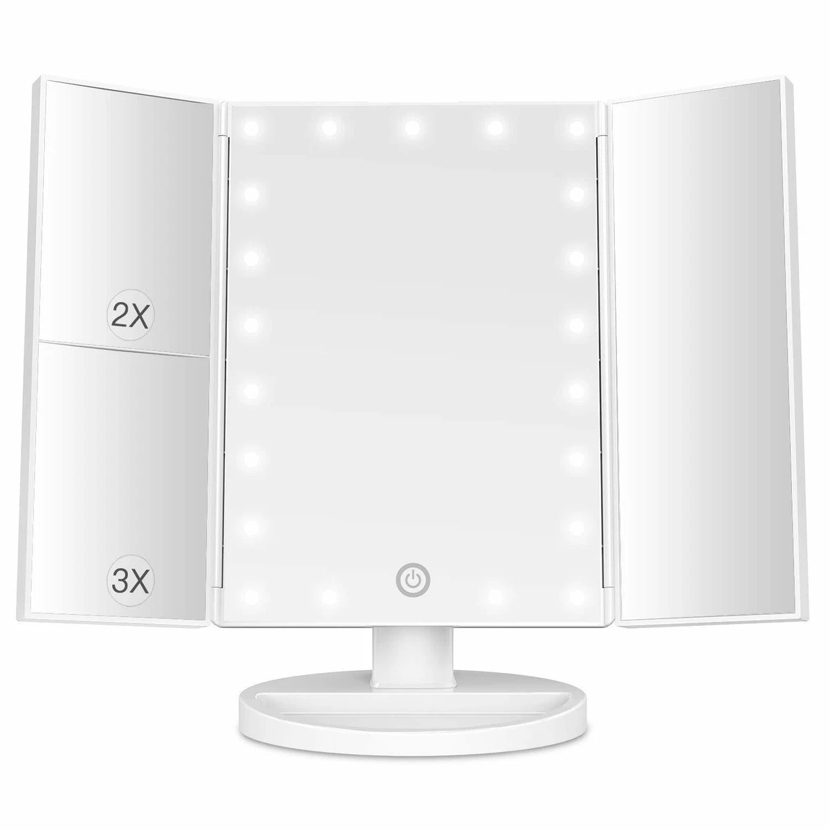 Small light up mirror outlet