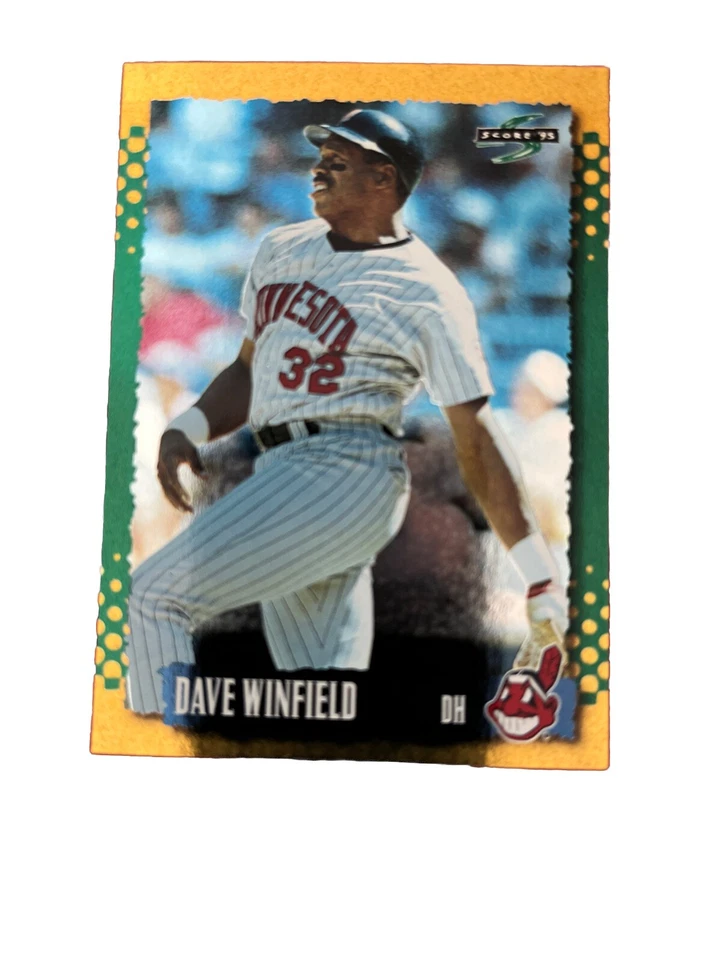 1995 Score Dave Winfield #80 Gold Rush Parallel Card Baseball Hall of Fame - Image 4 of 4