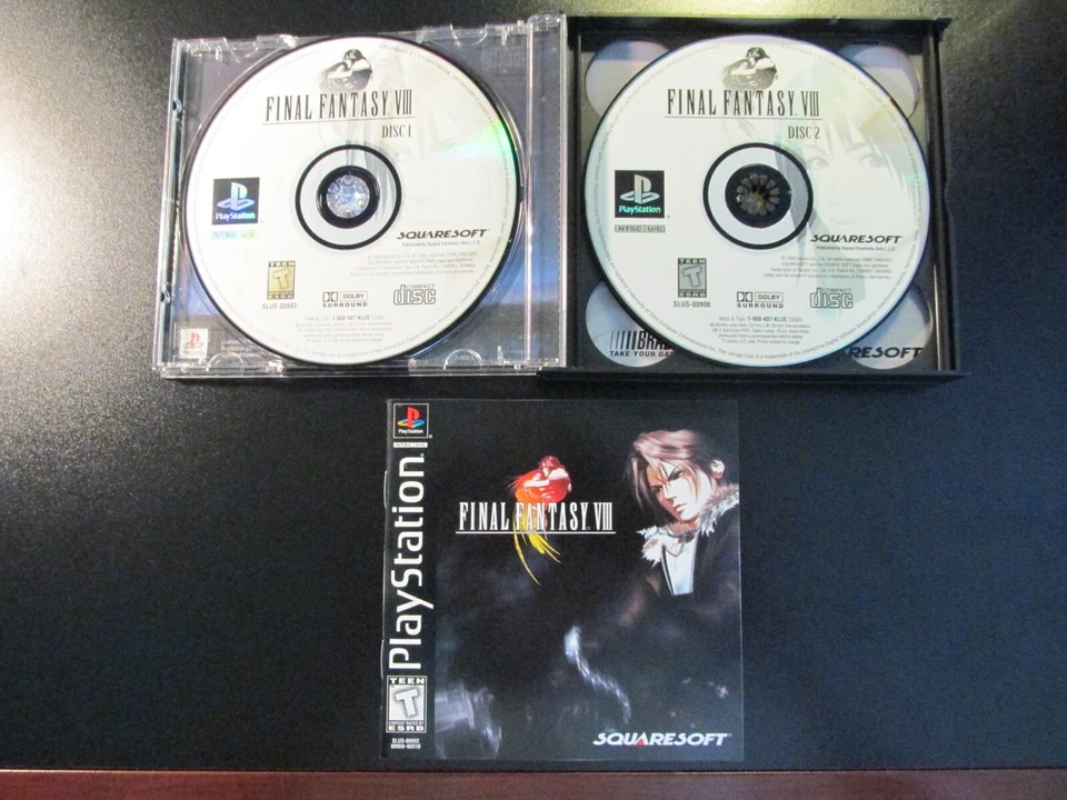 Final Fantasy VIII 8 (SONY PlayStation 1, 1999) PS1 PRISTINE COMPLETE NEW MINT - Image 3 of 4