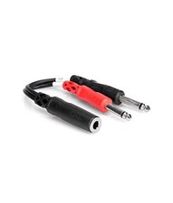Hosa YPP-136 Stereo Breakout 1/4 in TRSF to Dual 1/4 in TS