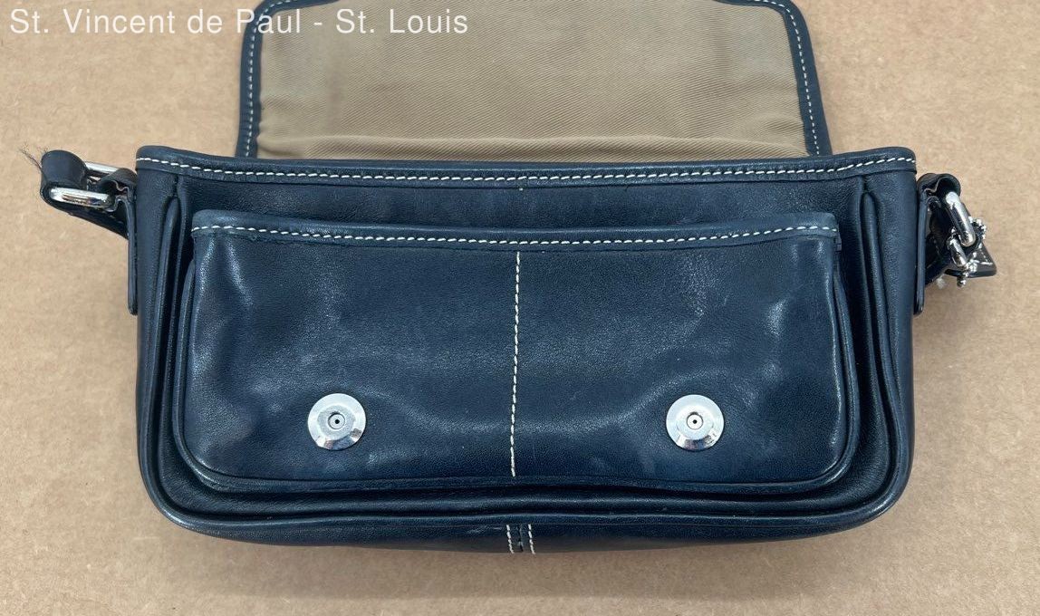 COACH / ハンドバッグ/--/BLK/33535 Coach Bleecker Double Buckle Crossbody Leatherware 1941 Black G30