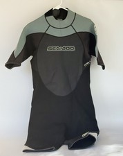 Sea-Doo Men's Wetsuit Large Black Gray Zip Stash Pocket SD10120