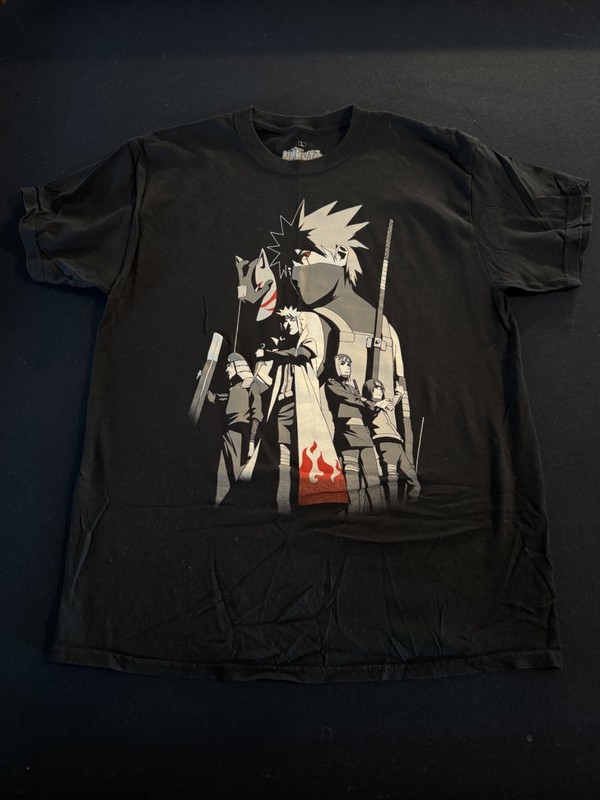 Master Kakashi Anbu Black Ops T shirt Naruto Shippuden Vintage