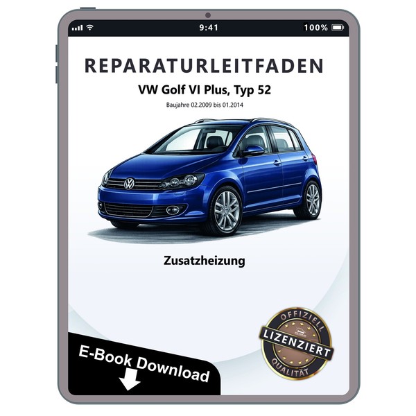 VW Golf 6 Plus 52 (09-14) Standheizung Zusatzheizung Reparaturhandbuch Download-image