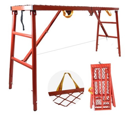 800 LBS Folding Scaffolding Platform 5 Levels Height Adjustable Work Platform